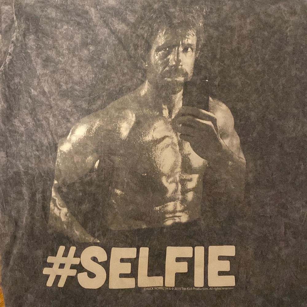 Iconic Chuck Norris shirt!